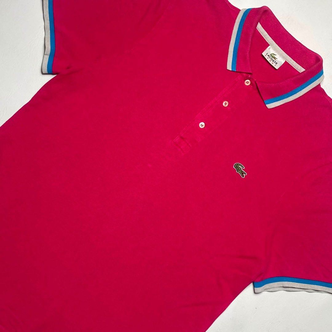 LACOSTE PINK POLO SHIRT (Category: Tshirts & Polo Shirts ) located in San Fernando. Submitted by upwear.ph (Listing ID 1464066157, Image 2). Description: LACOSTE PINK POLO SHIRT CONDITION : EXCELLENT SIZE : 5 DIMENSIONS: W20 x L27 ISSUE: NONE .