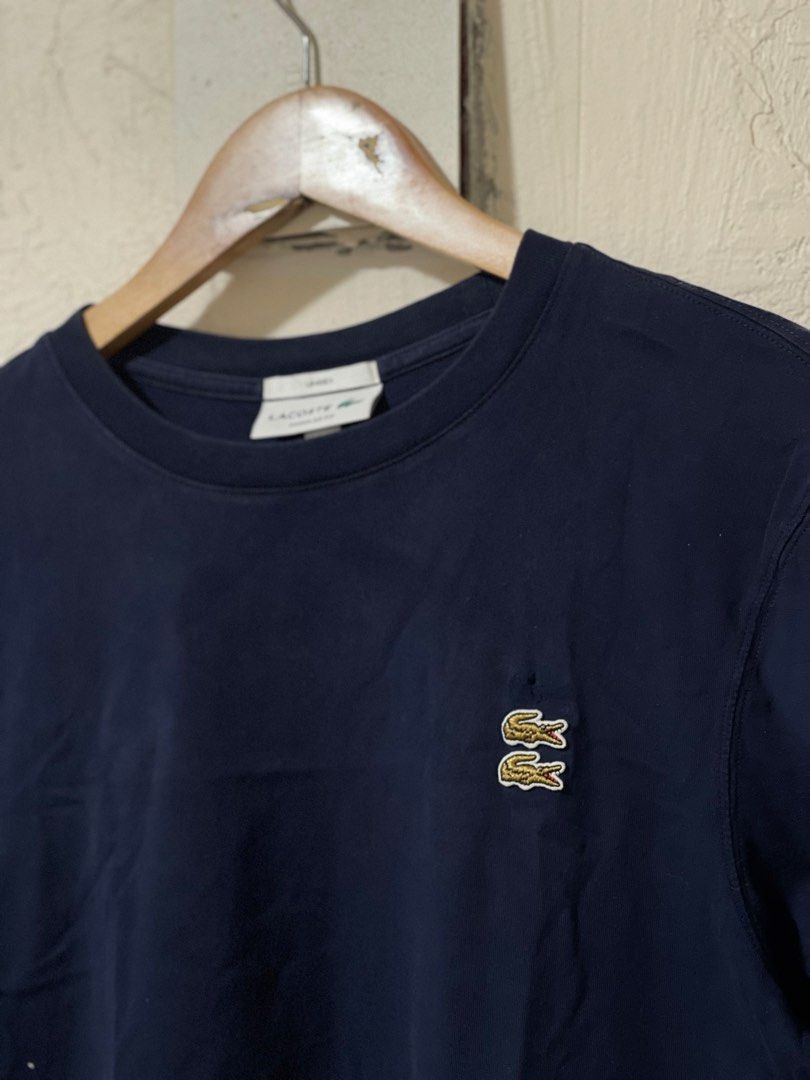 Lacoste Regular Fit Multi patch Logo size S (Category: Tshirts & Polo Shirts ) located in Marikina City. Submitted by joshuaades21107 (Listing ID 1464073888, Image 2). Description: Lacoste Regular fit Size Small 18 width 25 length Missing one logo patch! That’s it, maybe you have one or you can find one 9.8/10 color rate .