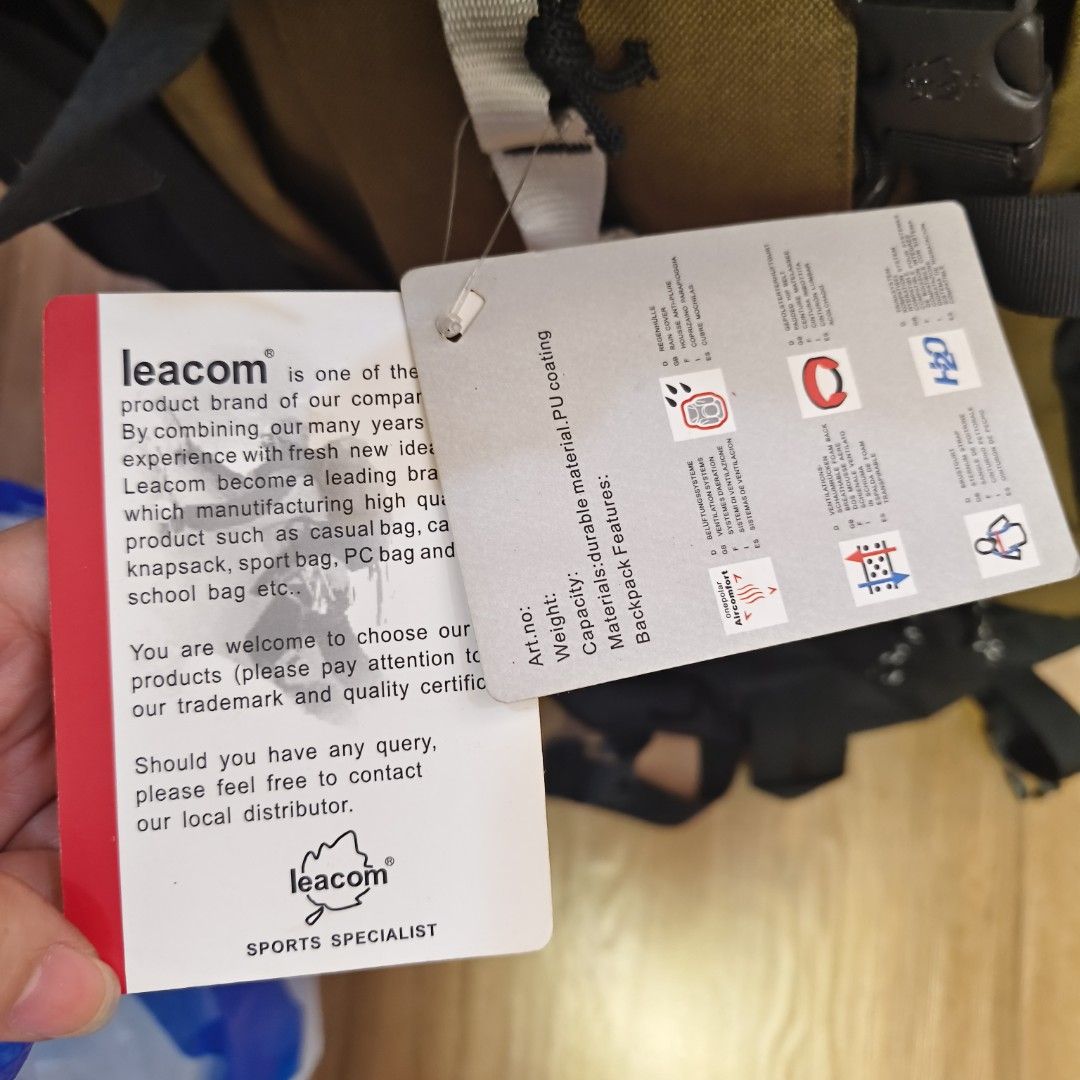 Leacom Adventure 80 Backpack (Category: Backpacks) located in Ilagan. Submitted by micassandra (Listing ID 1464096153, Image 3). Description: - Leacom Adventure 80 backpack - Durable material with PU coating for water resistance - Multiple straps and compartments for organized storage - Ideal for hiking, camping, and travel adventures - Ready for your next expedition!.