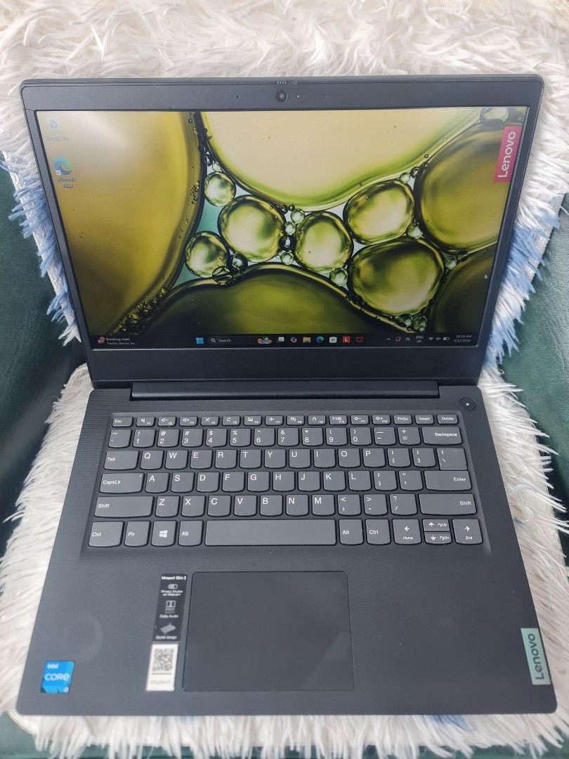 Lenovo Ideapad Slim 3 / 512GB SSD (Category: Laptops & Notebooks) located in Caloocan City. Submitted by roselpaddayuman87 (Listing ID 1464004955, Image 1). Description: Lenovo Ideapad Slim 3 14inch 11th gen Intel Core i3 Windows 10 Pro 8GB RAM 512GB SSD No issue No history of repair No dents No scratches Makunat battery Unit & charger only.