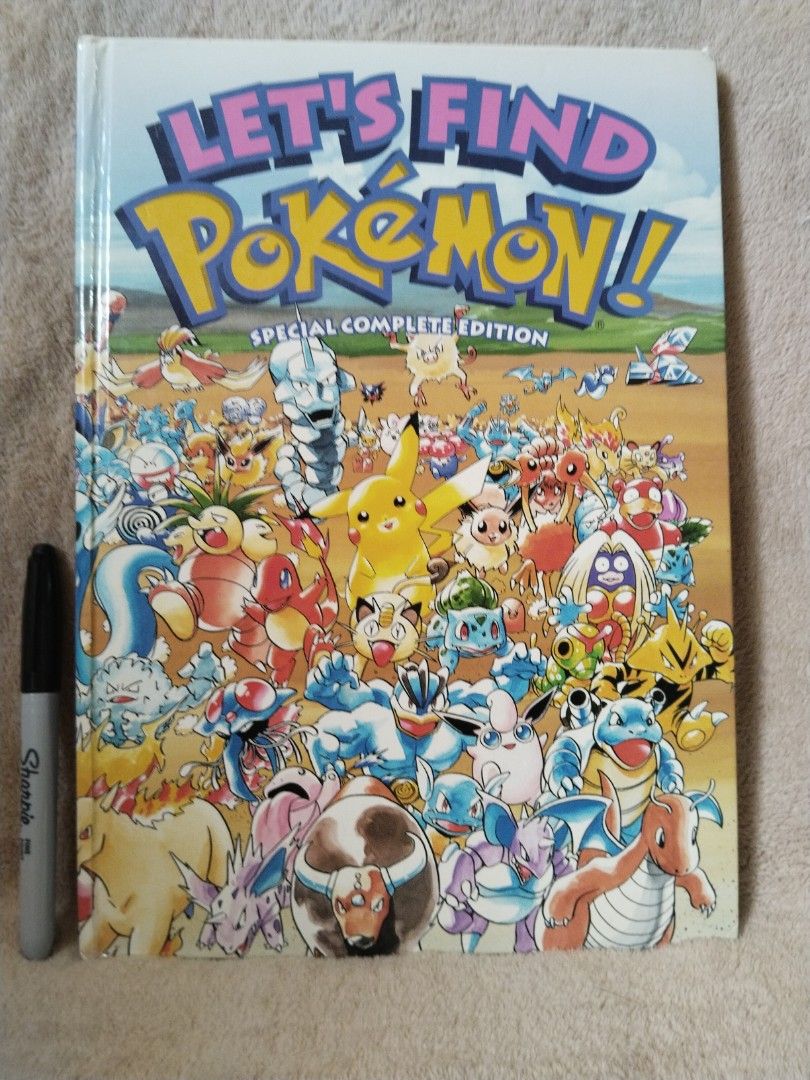 Let's Find Pokémon! Special Complete Edition Book (Category: Children's Books) located in Cavite. Submitted by munting_aklatan_ph (Listing ID 1463964827, Image 1). Description: - Special Complete Edition of the Let's Find Pokémon! book. - Features lots of Pokémon characters. - Great for any Pokémon fan. - Art by Kazunori Aiba. - Published by VIZ Media. - Fun activity book for kids and adults alike..