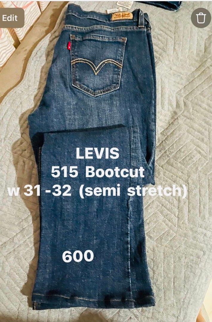 Levi's 515 Bootcut Jeans W31-32 Semi Stretch (Category: Announcements) located in Manila. Submitted by jeamae.16 (Listing ID 1464039163, Image 2). Description: UKAY SELECTED BRANDED LEVI'S 💯 All authentic & in good condition . .