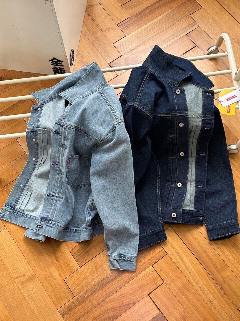 全新Levi's 牛仔褸 LEVIS × BEAMS SUPER WIDE TRUCKER聯名 牛仔夾克LEVIS jacket × BEAMS jacket LEVIS 外套× BEAMS 外套 LEVIS 牛仔外套× BEAMS 牛仔外套 （分類：牛仔褲）位於 Hong Kong。 由 Lammama 提交（商品編號 1464086211，圖片 2）。簡介： M~xxl 深牛仔藍 淺牛仔藍 🌘聯名款牛仔水洗面料 尺碼錶：175 120穿m合適 M: 胸圍125肩寬55 衣長63 L: 胸圍129肩寬57 衣長65 xl: 胸圍133 肩寬59衣長67 Xxl: 胸圍137 肩寬61衣長69 訂貨需要1-2星期 可以Payme AlipayHK FPS 銀行轉賬 衣服2件95折 3件9折 。