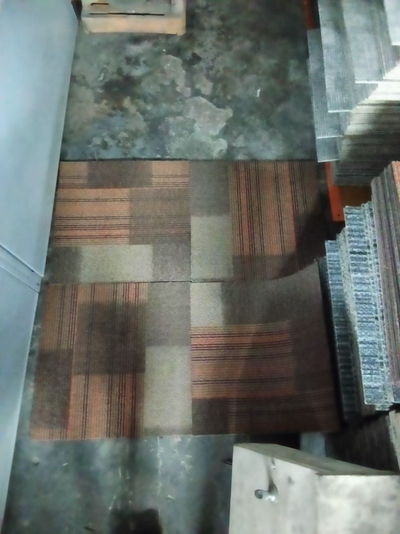 Lightly Used Carpet Tiles (Category: Upholstery, Seatcovers and Other Interior Parts and Accessories) located in Muntinlupa City. Submitted by freestone_d54257 (Listing ID 1463989656, Image 3). Description: 2nd hand Tuntex Brand backjng ₱70.00each min 30pcs Price nego for Bulk orders 1k pcs available loc Munt.