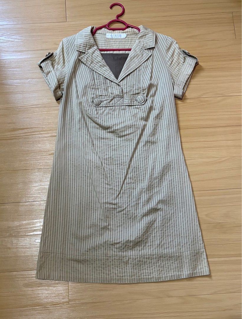 LIKES Mini Dress Small - Medium (Category: Dresses) located in Quezon City. Submitted by garagesale2026 (Listing ID 1464117460, Image 1). Description: - Used a few times - In very good condition -SG Brand - Very pretty in person and when worn - Collared neckline; Rolled short sleeve; Striped pattern; Button detail on front - Lightweight fabric - A-Line silhouette.