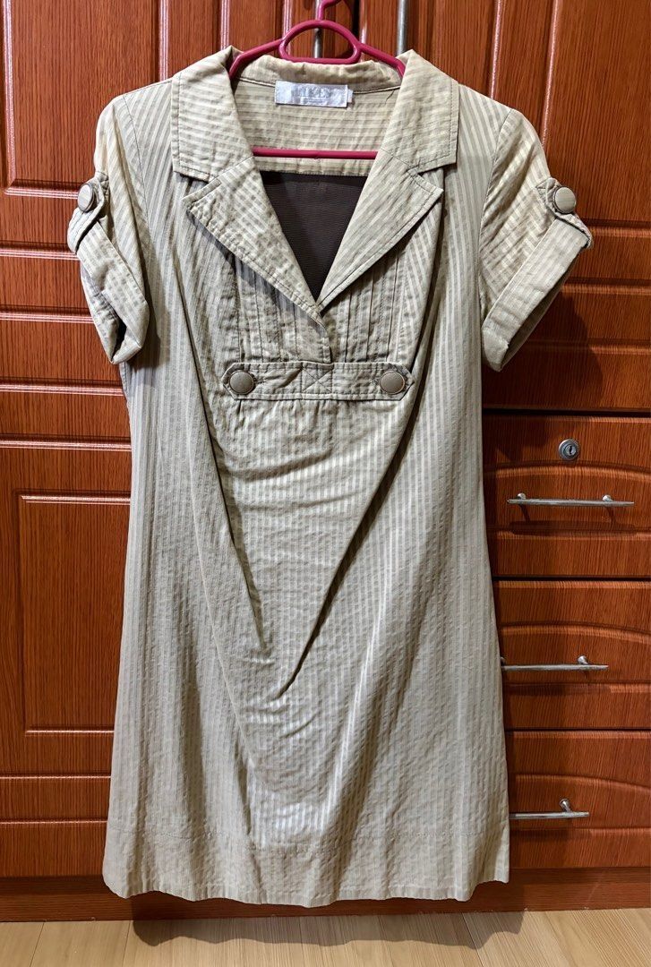 LIKES Mini Dress Small - Medium (Category: Dresses) located in Quezon City. Submitted by garagesale2026 (Listing ID 1464117460, Image 2). Description: - Used a few times - In very good condition -SG Brand - Very pretty in person and when worn - Collared neckline; Rolled short sleeve; Striped pattern; Button detail on front - Lightweight fabric - A-Line silhouette.