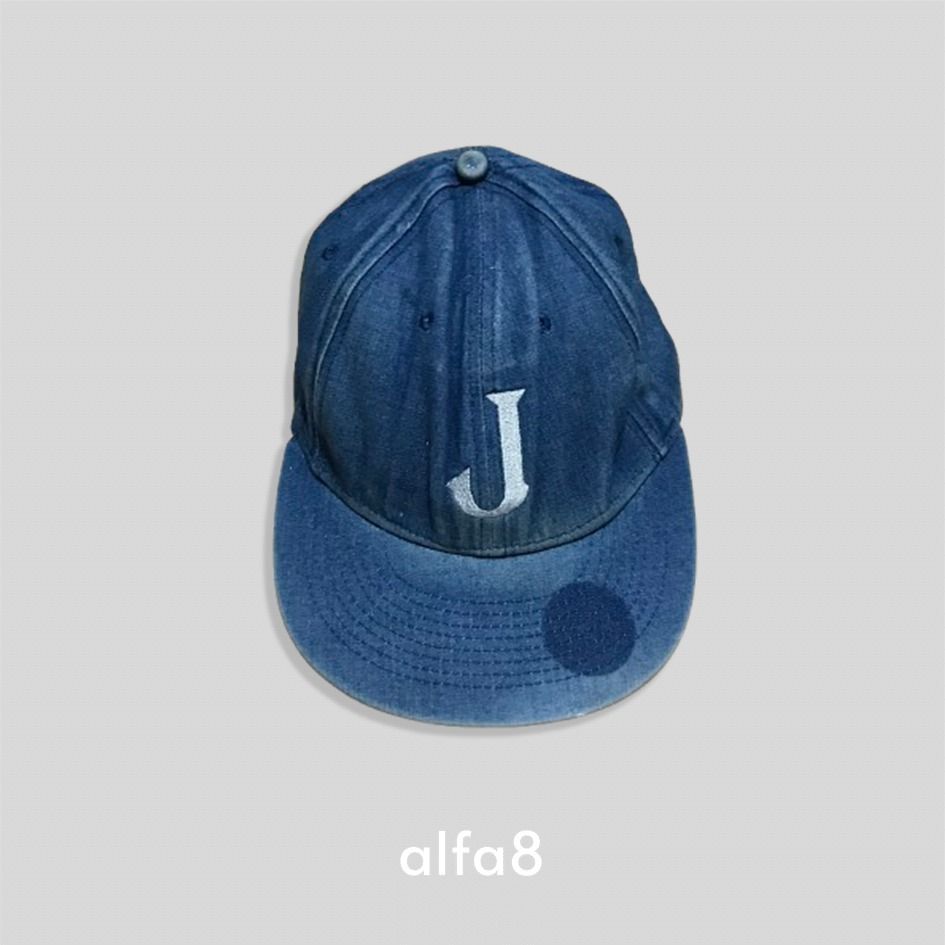 Little X & Y Indigo Denim "J" Initial Cap (Category: Caps & Hats) located in Imus. Submitted by alfa_8 (Listing ID 1464015195, Image 2). Description: Brand: Little X & Y (Australian Streetwear Brand) Size: Tagged 58 CM (Adjustable closure at the back, fits standard adult heads perfectly) Aesthetic: City Boy / Y2K Denim / Skate Core / Streetwear Basics Condition: 8.5/10 (Pre-loved with a beautiful, natural faded denim wash) Details: Crafted from a