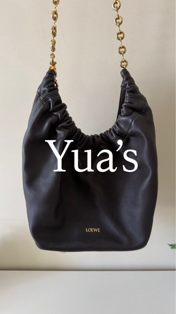 Loewe Small Squeeze Bag in chocolate (Category: Luxury Bags & Wallets) located in Manila. Submitted by yuakini (Listing ID 1463992582, Image 2). Description: Complete with dust bag, box and paper bag.