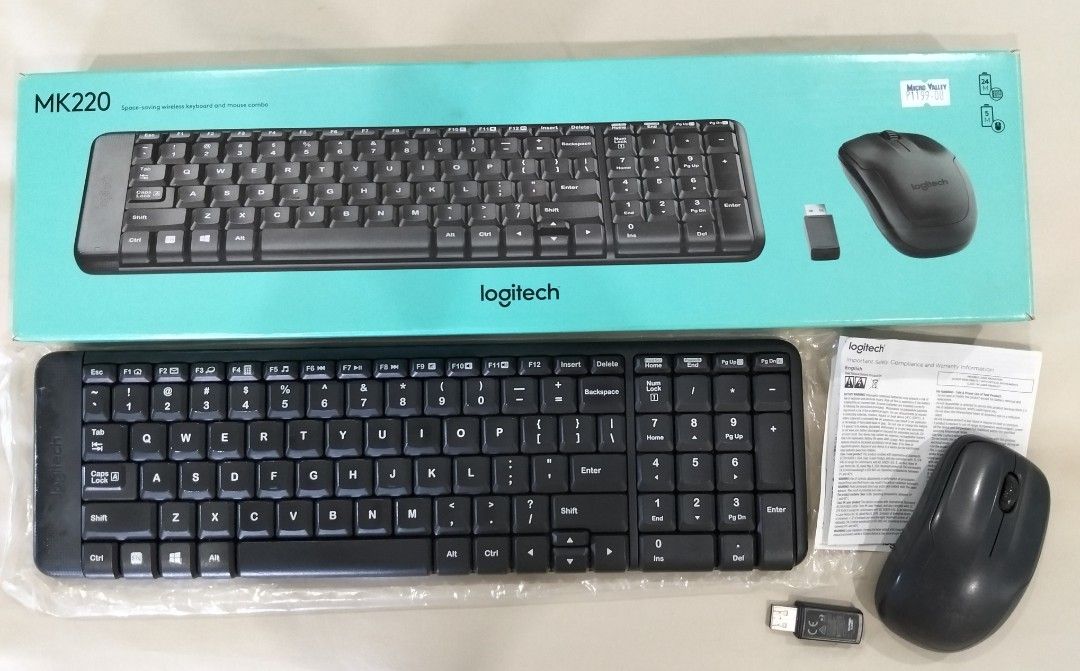 Logitech MK220 Wireless Keyboard and Mouse Combo (Category: Computer Keyboard) located in Antipolo. Submitted by madu88 (Listing ID 1463952884, Image 1). Description: - Logitech MK220 Wireless Keyboard and Mouse Combo - Space-saving, compact design - Includes keyboard, mouse, and USB receiver - Easy plug-and-play wireless setup - Ideal for everyday computing tasks.
