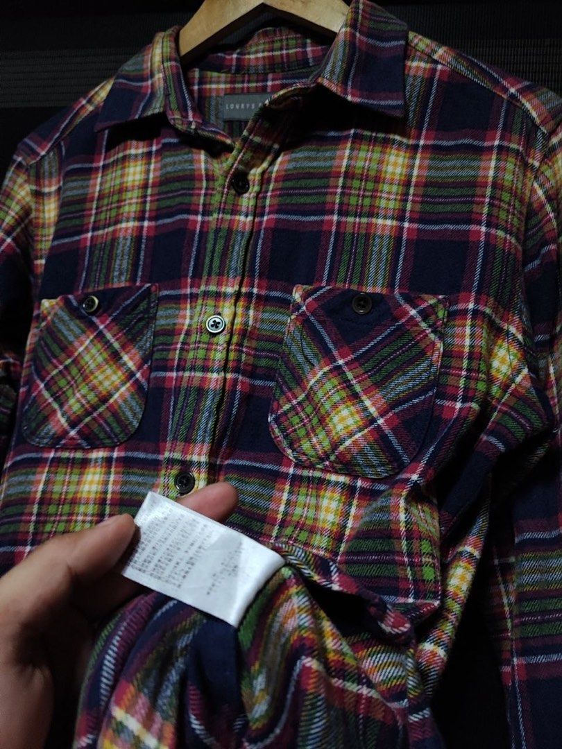 Lowrys Farm Men Plaid Flannel Polo (Category: Coats, Jackets and Outerwear) located in Pasig City. Submitted by abogadosupremo (Listing ID 1463984176, Image 2). Description: -lowrys Farm Men plaid pattern in a mix of colors. -It has long sleeves, a collared neckline, and two chest pockets. -The shirt has a button-down closure and a relaxed fit. - It's a versatile piece suitable for various casual occasions. - Legit - Very good condition - No issu