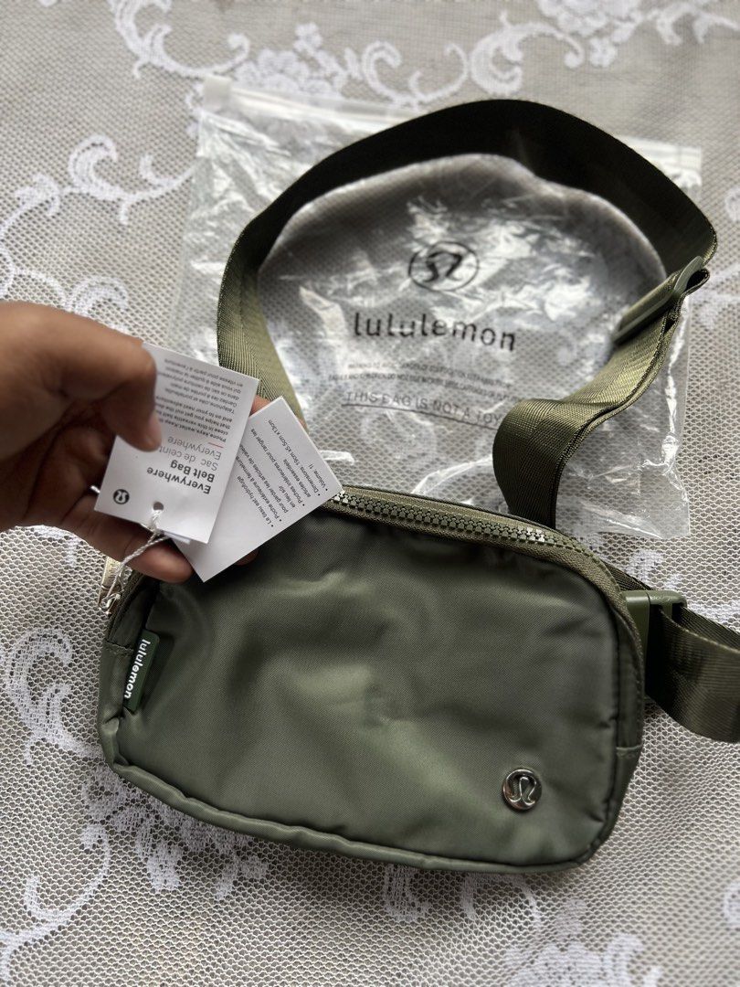 Lululemon Everywhere Belt Bag/ Army Green✅ (Category: Belt bags, Clutches and Pouches) located in Manila. Submitted by trustedmichael. (Listing ID 1464074648, Image 2). Description: ✅From Garage sale ✅Brand New Condition ✅Never Been used ✅With plastic bags ✅Can do Vc for item checking/ Assurance - Brand new Lululemon Everywhere Belt Bag - Color: Army Green💚 - Still in original packaging with tags attached - Features a main zippered compartment -