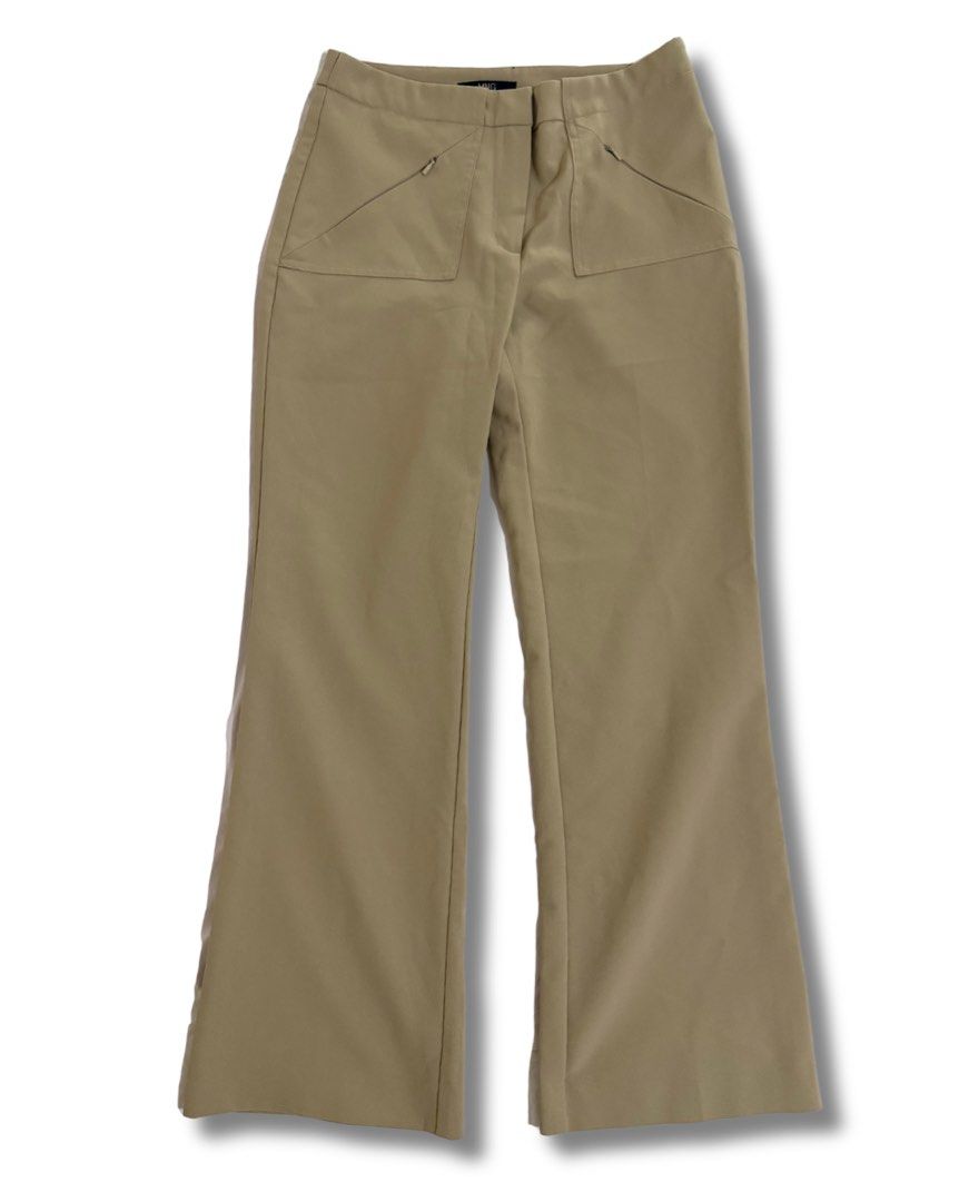 MANGO Women’s flared pants (Category: Jeans) located in Subic. Submitted by ciesells (Listing ID 1463948370, Image 1). Description: Waist: 28 Hips: 34 Length: 37 - With zipper detailes pockets - Working front zipper mop: bpi/maya/maribank.