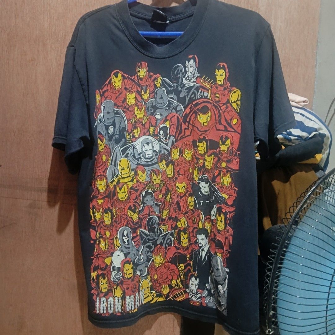 Marvel Mad Engine Iron Man T-Shirt (Category: Tshirts & Polo Shirts ) located in Manila. Submitted by silentstone.4b0628 (Listing ID 1463968017, Image 2). Description: - Official Marvel product - Cool Iron Man graphic print featuring multiple suits and Tony Stark - Size: Small (S) - Ideal for any Marvel or Iron Man fan.