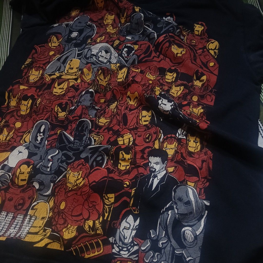 Marvel Mad Engine Iron Man T-Shirt (Category: Tshirts & Polo Shirts ) located in Manila. Submitted by silentstone.4b0628 (Listing ID 1463968017, Image 1). Description: - Official Marvel product - Cool Iron Man graphic print featuring multiple suits and Tony Stark - Size: Small (S) - Ideal for any Marvel or Iron Man fan.