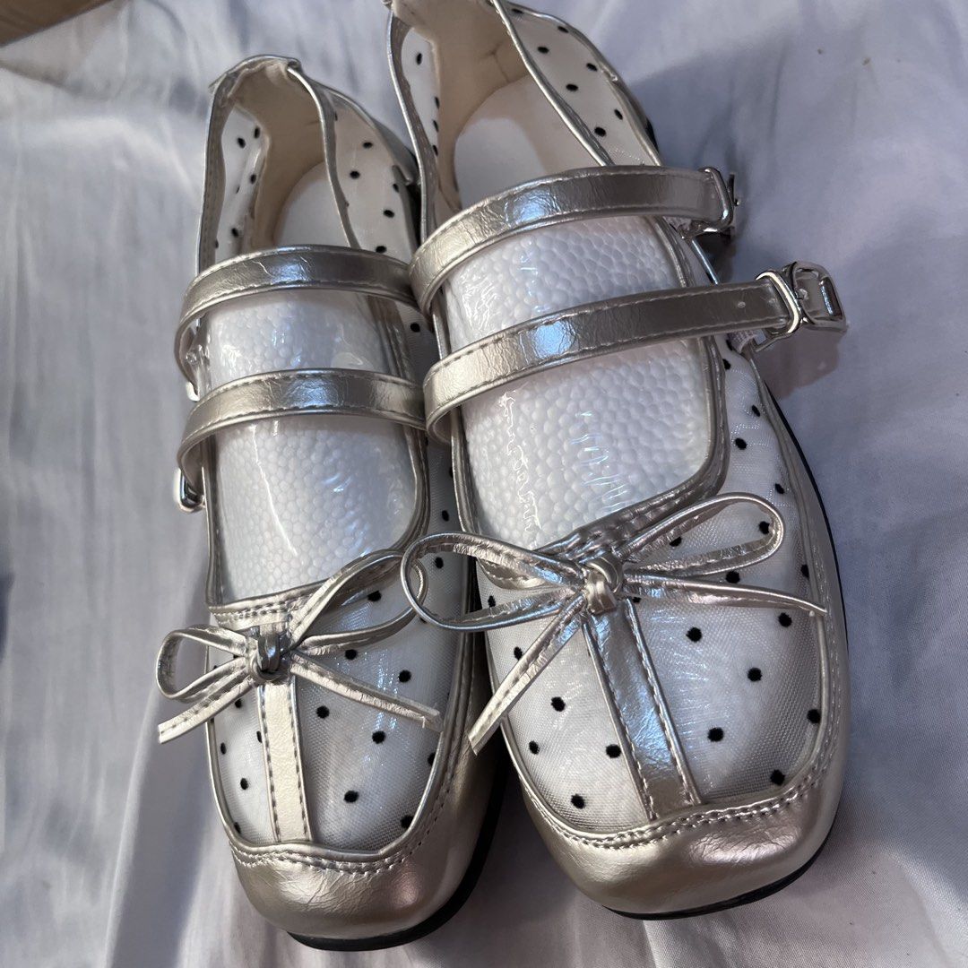 MaryJane Silver Shoes (Category: Sandals) located in Subic. Submitted by cyrelll (Listing ID 1464005847, Image 2). Description: EURO 36.