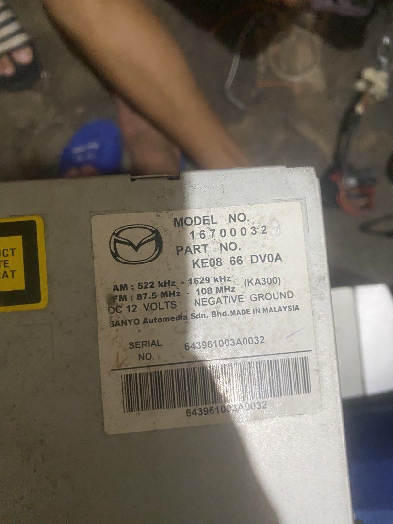 MAZDA CX-5 Radio Head Unit AM-FM CD (Category: Upholstery, Seatcovers and Other Interior Parts and Accessories) located in Manila. Submitted by kieth_joshua (Listing ID 1463952136, Image 2). Description: .