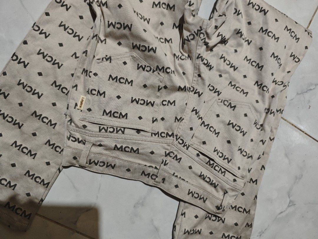 Mcm monogram legere pant bootcut (Category: Luxury Apparel) located in Binalbagan. Submitted by Kristoffer_Arguelles (Listing ID 1464034307, Image 2). Description: monogram authentic good as new 26-27 waist length 40.5 hem/leg hole 8 no issues .
