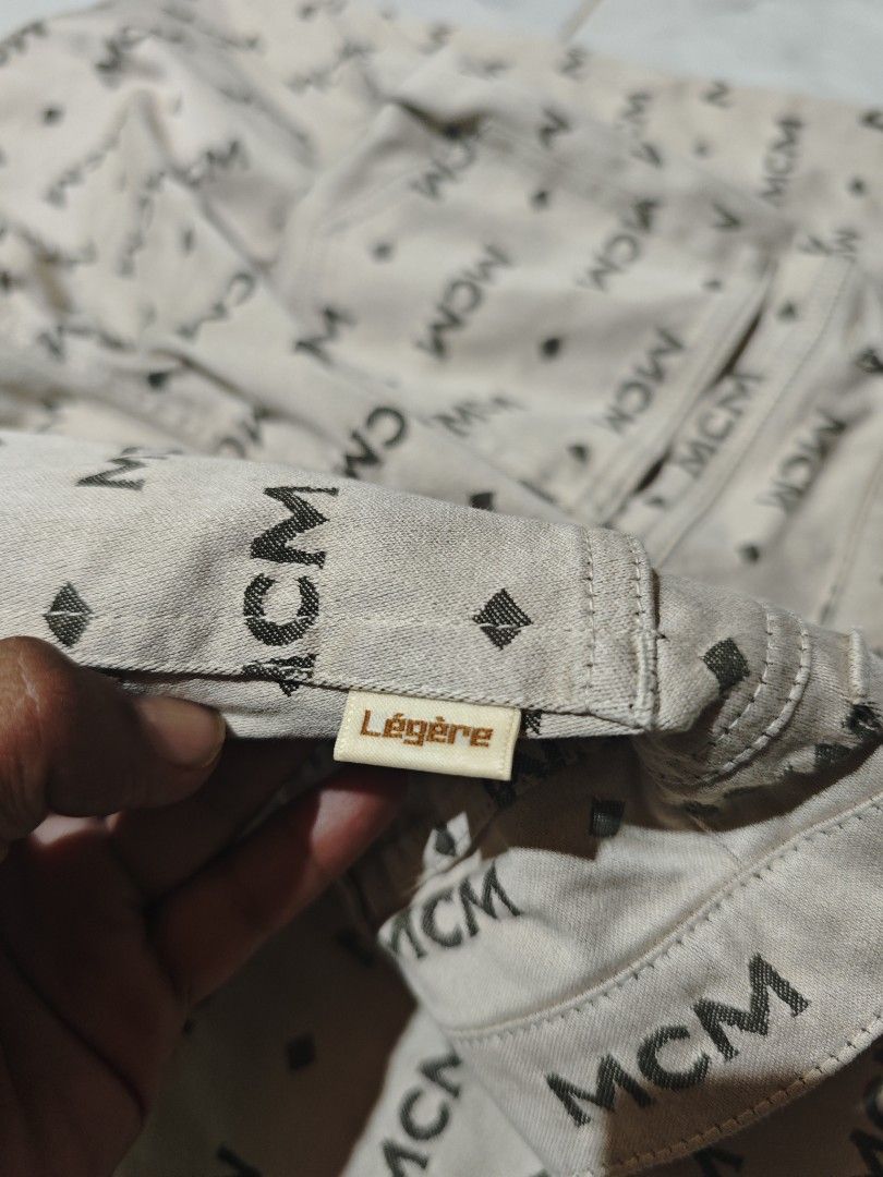 Mcm monogram legere pant bootcut (Category: Luxury Apparel) located in Binalbagan. Submitted by Kristoffer_Arguelles (Listing ID 1464034307, Image 3). Description: monogram authentic good as new 26-27 waist length 40.5 hem/leg hole 8 no issues .