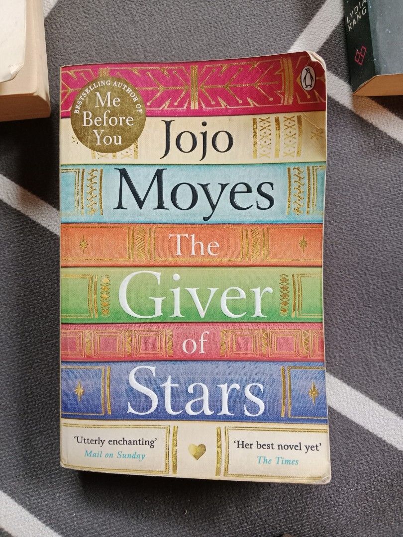 Me Before You by Jojo Moyes Paperback (Category: Storybooks) located in Baguio. Submitted by jooeeeyyyy_ (Listing ID 1464052421, Image 1). Description: - Alice Wright seeks escape from England by marrying Bennett Van Cleve. - She struggles with her domineering father-in-law and judgmental townspeople in Hallieville, Kentucky. - Alice finds adventure and connection with a brotherhood that delivers books to the wilderness. - Her freedom, friendship