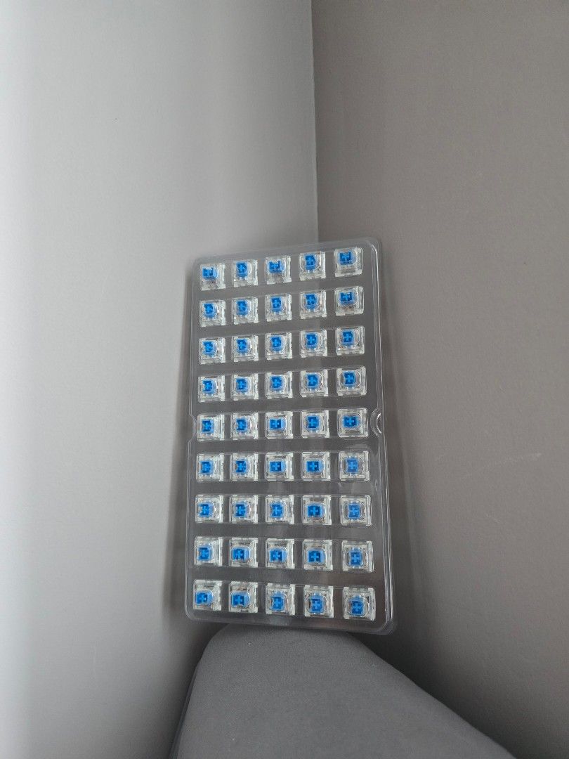 Mechanical Keyboard Switches (Blue) Free case (Category: Computer Keyboard) located in Manila. Submitted by mikust0re (Listing ID 1464066650, Image 2). Description: - Set of 60 blue mechanical keyboard switches - Ideal for both typing and gaming - Comes in a clear plastic case - Sold as a bundle - Feel free to ask questions!.