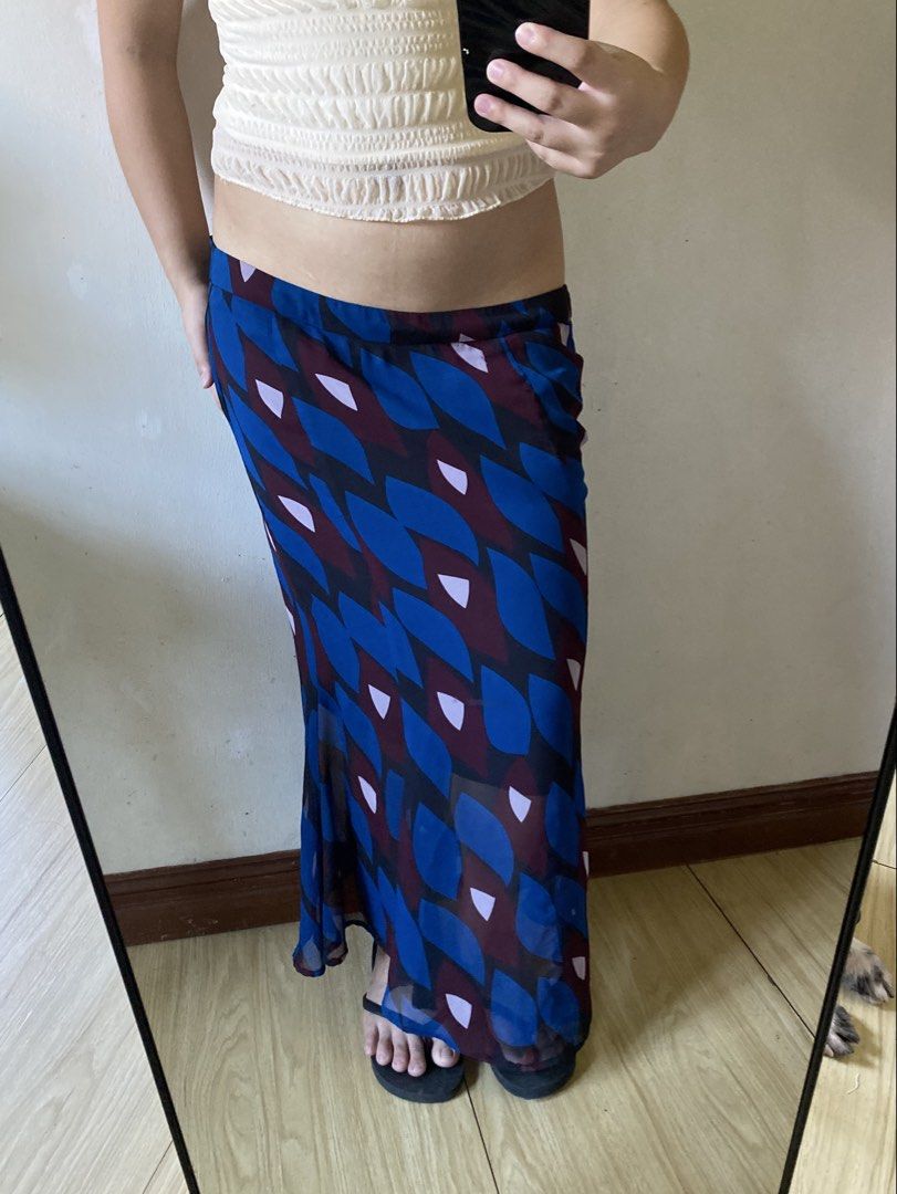 vintage flowy mesh midi skirt (Category: Skirts) located in Manaoag. Submitted by wewhorewhat (Listing ID 1464098741, Image 2). Description: size 26-28 length 31 for keeps di lang kasya rfs di kasya huhu.