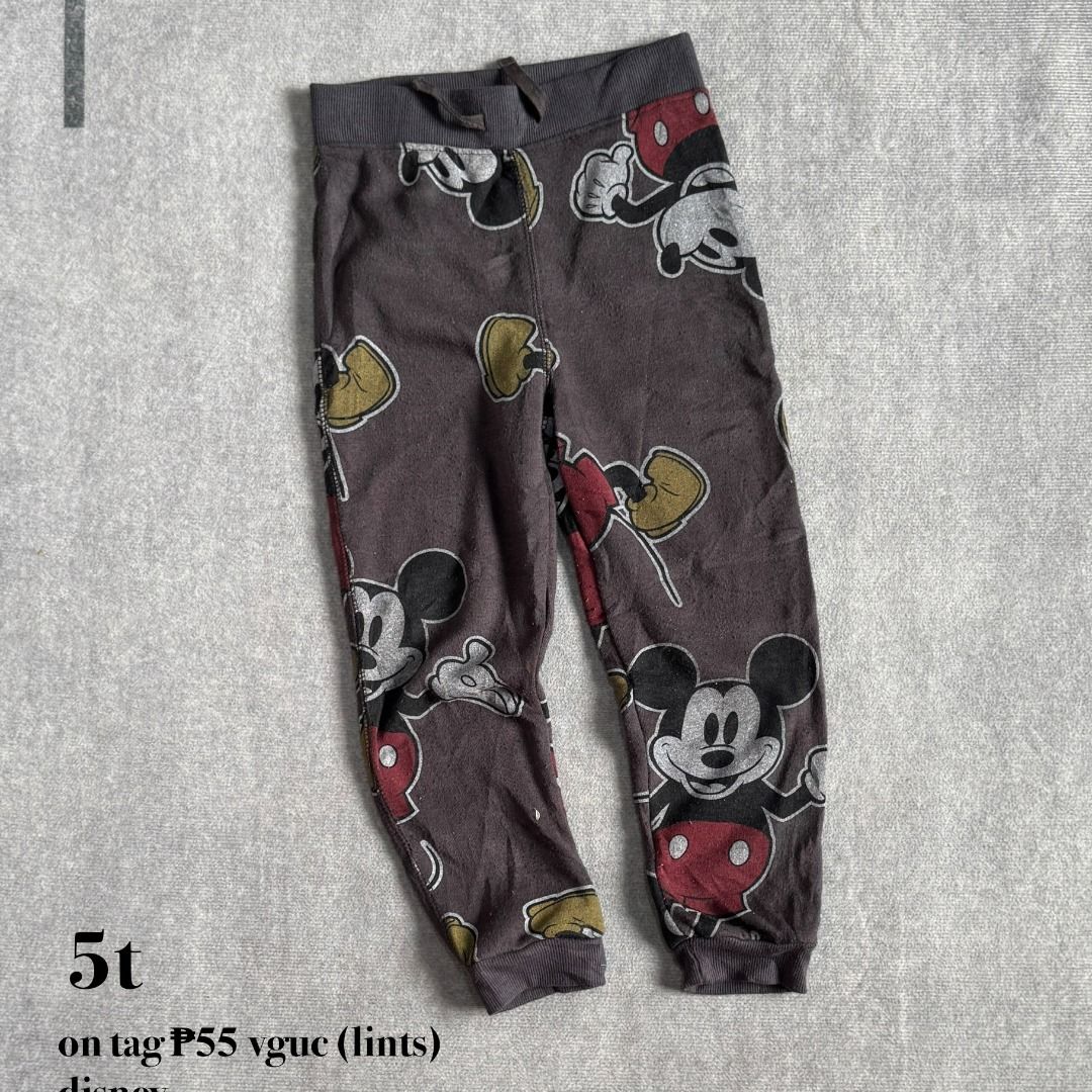 mickey mouse: disney kids jogger pants (Category: Babies & Kids Fashion) located in Baguio. Submitted by mapa_laku (Listing ID 1464024010, Image 1). Description: .