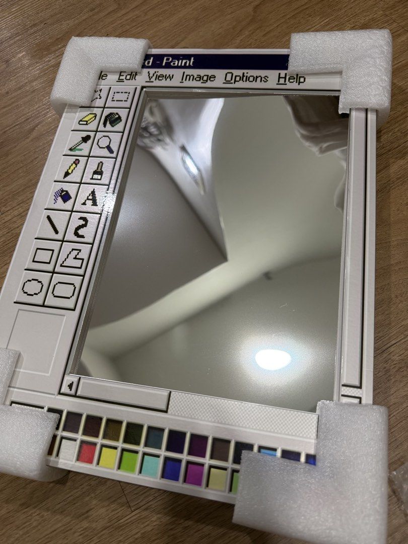Microsoft Paint Window Mirror (Category: Mirrors) located in Manila. Submitted by poleneval (Listing ID 1464040576, Image 1). Description: Mirror is just a sticker .