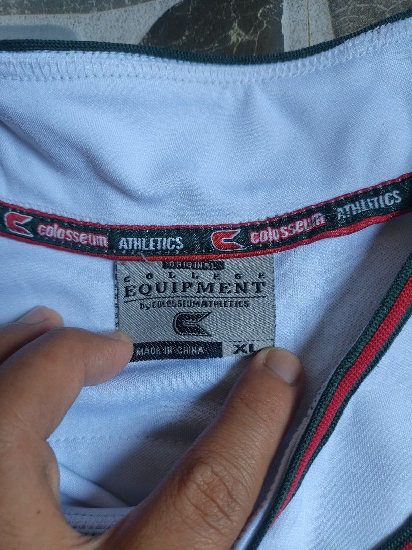 Milwaukee Bucks Baseball Jersey Size XL (Category: Activewear) located in Narvacan. Submitted by picky_looter (Listing ID 1464083819, Image 3). Description: - White Milwaukee Bucks baseball jersey - Features 'Bucks' across the chest - 'Milwaukee' and player number '6' on the back - Brand: College Equipment by Colosseum Athletics - Size: XL - Perfect for any Milwaukee Bucks fan!.