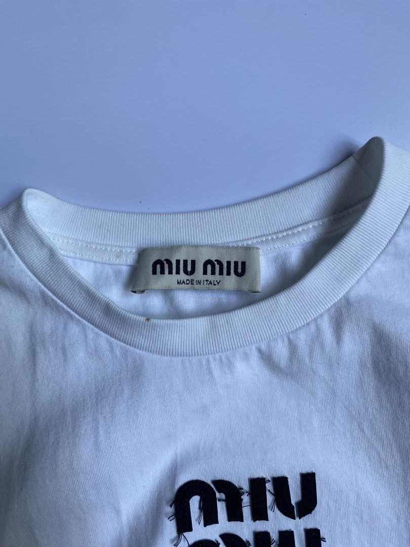 Miu Miu Rabbit Tee (Category: Tshirts & Polo Shirts ) located in Tabaco. Submitted by hidden_gem.2 (Listing ID 1463965937, Image 3). Description: SMALL NO ISSUE NEED WASH.