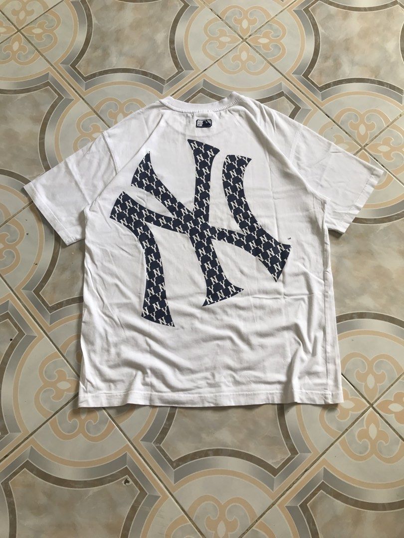 MLB NY Big Logo Shirt (Category: Tshirts & Polo Shirts ) located in Manila. Submitted by buds.thrift (Listing ID 1463966765, Image 1). Description: MLB NY Big Logo Shirt Dimes:22x27 Cr:9.5/10 Good Condition! Dm for details!🔥.