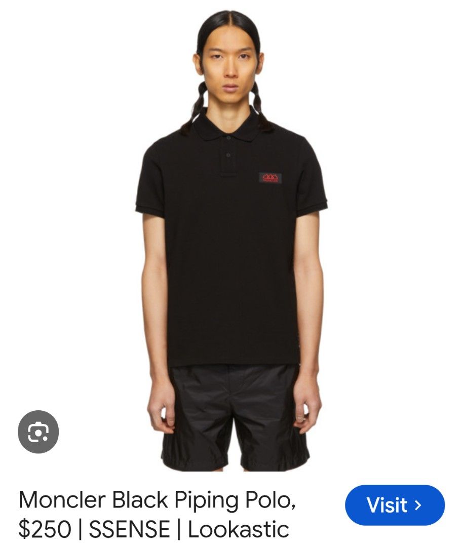 MONCLER BLACK PIPING POLO (Category: Tshirts & Polo Shirts ) located in Tumauini. Submitted by znernatpiece (Listing ID 1463969082, Image 1). Description: MONCLER BLACK PIPING POLO EXCELLENT CONDITION NO ISSUE ACTUAL DIMENSIONS ON PICTURES +SF.