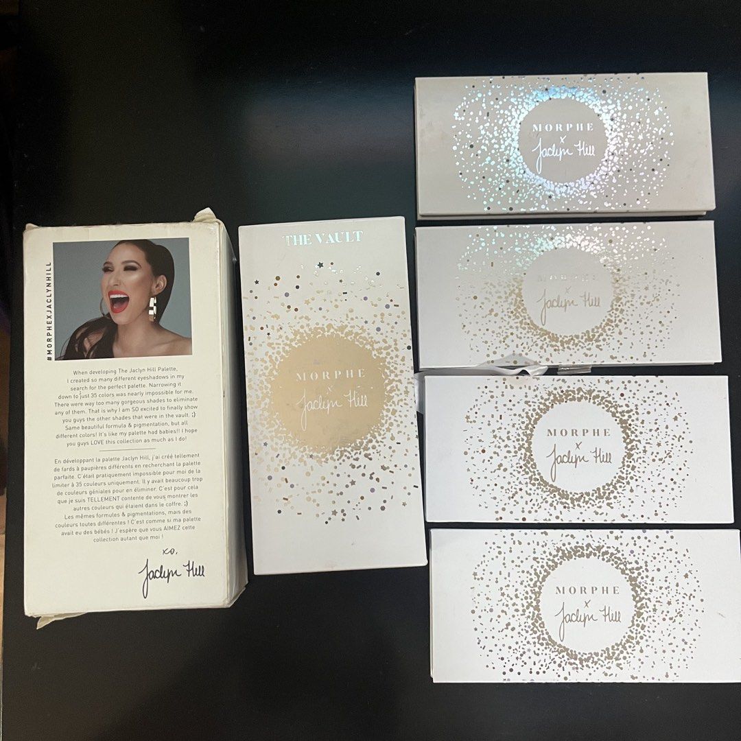 Morphe x Jaclyn Hill Eyeshadow Palette Collection (Category: Makeup) located in Marikina City. Submitted by jyzsy (Listing ID 1463955975, Image 3). Description: - Morphe x Jaclyn Hill eyeshadow palette collection - Includes: The Vault palette & Original Jaclyn Hill palette - Versatile shades for any makeup look - Complete set for your makeup collection.