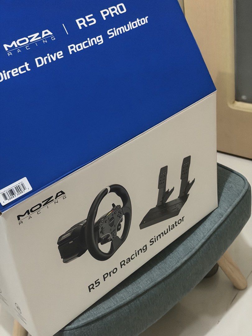 MOZA Racing R5 PRO Direct Drive Wheel Bundle (Category: Controllers) located in Rizal. Submitted by michaeljoeym (Listing ID 1464049567, Image 1). Description: - MOZA R5 PRO bundle for sale - Includes direct drive wheel base, steering wheel, and pedals - All original packaging included RFS: don't use enough.
