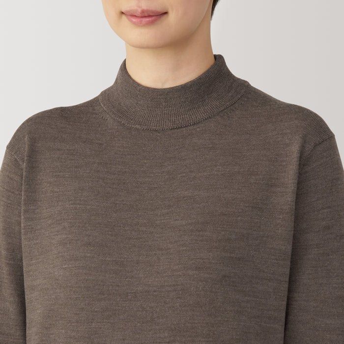 Muji high neck 100%wool sweater large (Category: Longsleeves) located in Quezon City. Submitted by booktt (Listing ID 1461362687, Image 1). Description: - large - A classic high neck sweater made of warm wool, with an extra soft texture for comfort around the neck and reducing itchiness. The fit is slightly relaxed, allowing you to layer with undershirts comfortably. Machine washable for convenient care at home..