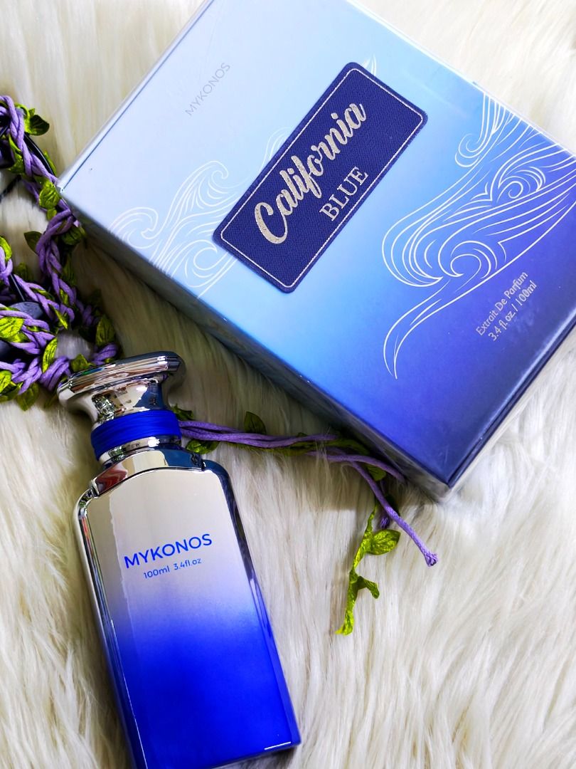 Mykonos California Blue 100ml ExDP (Category: Fragrance & Deodorants) located in Manila. Submitted by sphinx_shop (Listing ID 1463977263, Image 1). Description: 50ml 1850 100ml 2450 Smells As Fresh Like A Bar Of Soap!.