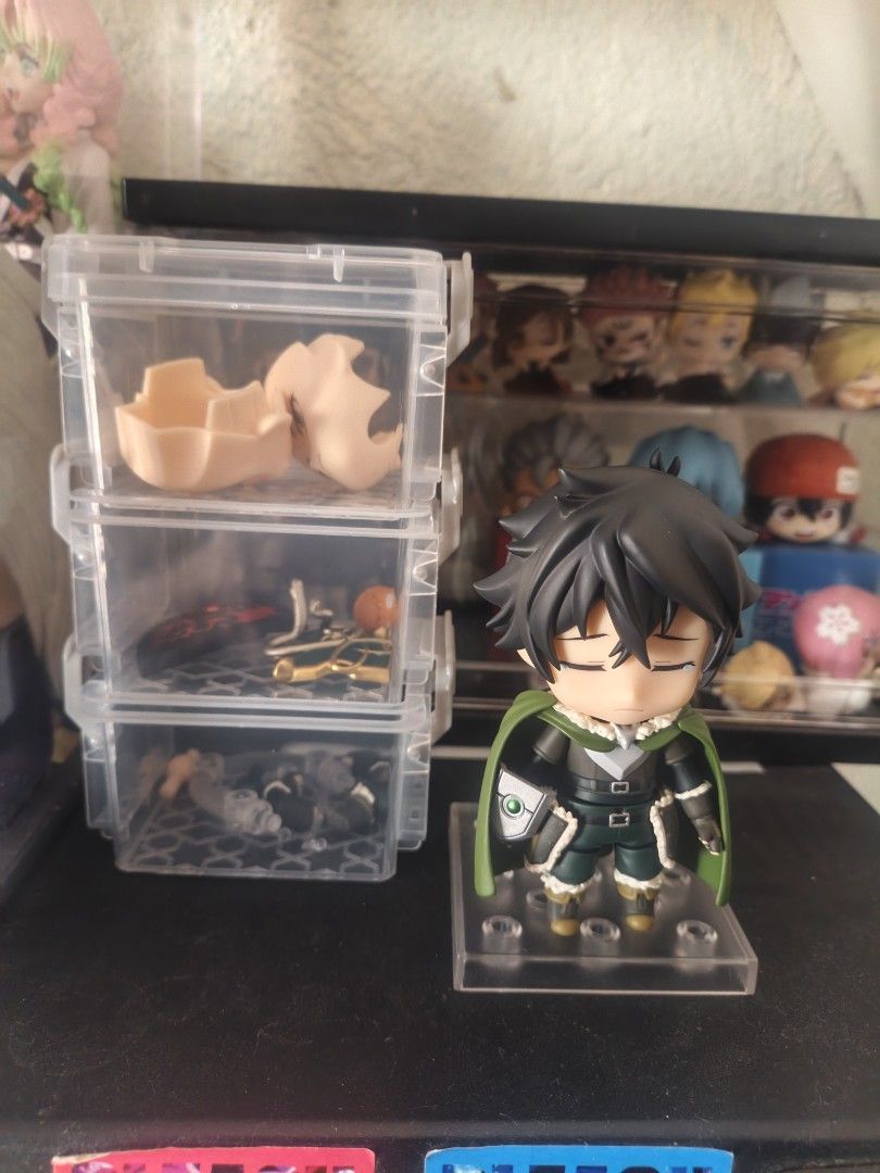 Naofumi nendoroid (Category: Action & Battle Toys) located in Calamba. Submitted by dicarius0008 (Listing ID 1464017840, Image 1). Description: Bib condition with minor issue sa shield may fade part at may minor broken part sa arm LBC LALAMOVE JNT.