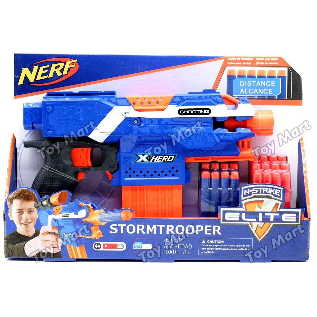 Nerf Elite Gun original (Category: Kids Toys) located in Candaba. Submitted by ZaiSa14 (Listing ID 1464026648, Image 2). Description: slightly used ,Wala lng baka at battery pero good Po siya.