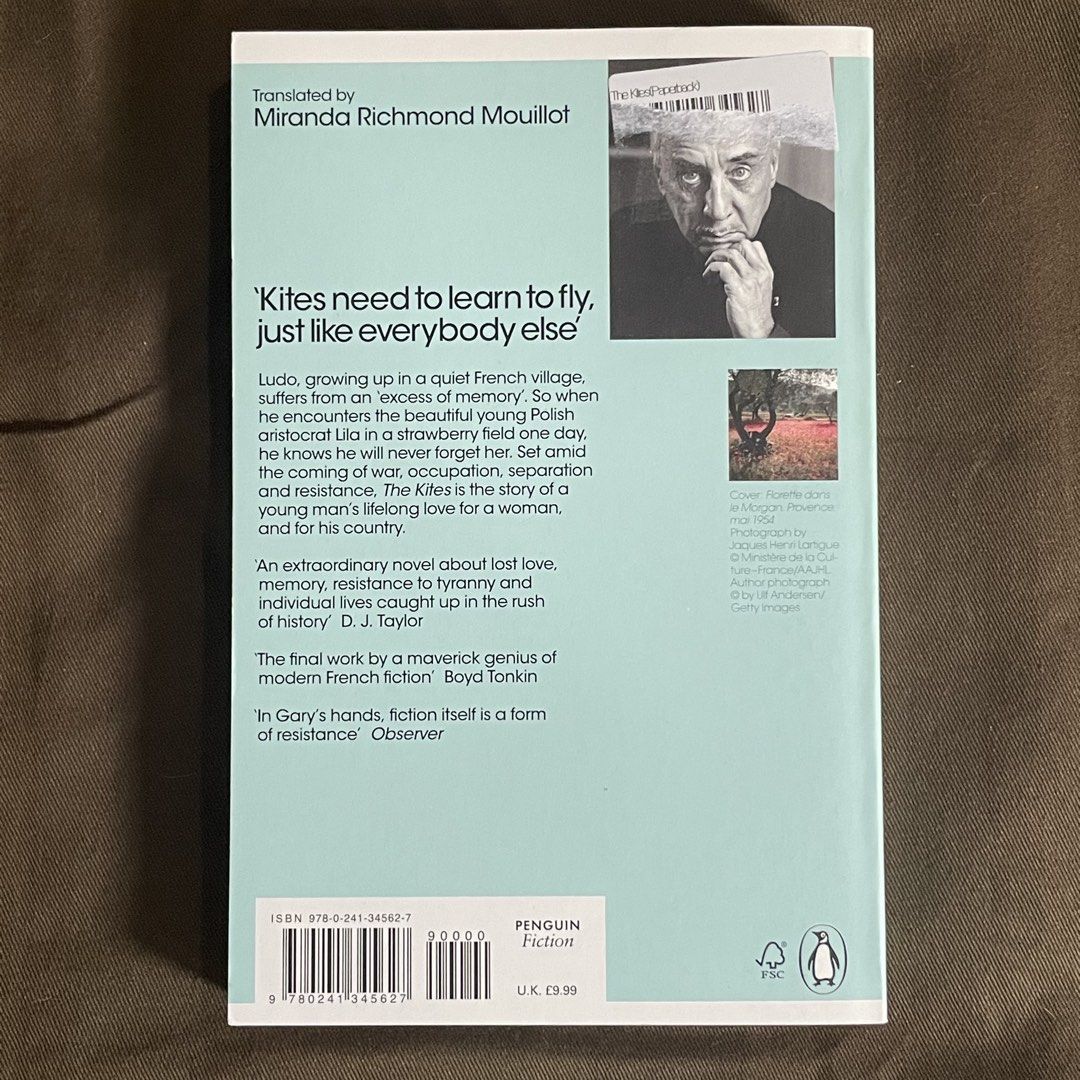[BRAND NEW] Romain Gary - The Kites (Penguin Classics) (Category: Storybooks) located in Caloocan City. Submitted by dojaejungzen (Listing ID 1463965754, Image 2). Description: - PRICE IS FIXED - 100% authentic - Detailed photos already provided in the post - MOP: BDO/GCash/Maya/Maribank; MOD: J&T or SDD via Lalamove - Still brand new, no annotations - Personally loved this book, 100% recommend it :).