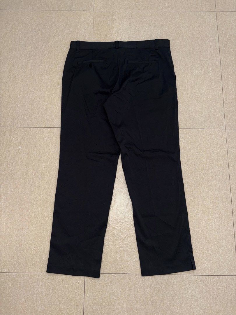 NIKE GOLF DRI FIT FABRIC PANTS (Category: Activewear) located in Manila. Submitted by triptothrift7 (Listing ID 1464069351, Image 2). Description: pm me for fast transaction! N*K3 G0LF TOUR PERFORMANCE DRI FIT FABRIC PANTS for only 1800 size 36 on tag actual waistline 36 length 41 hem 8.5 no issue excellent condition color rate 9/10 mode of payment gcash or bank transfer location Biñan laguna.