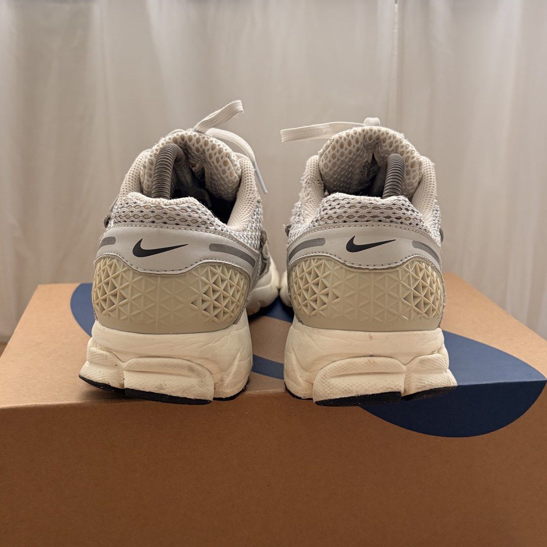 Nike Vomero 5 Sneakers (Category: Sneakers) located in Pasig City. Submitted by dailydeclutters (Listing ID 1464023000, Image 3). Description: Buy my two vomeros and I can give it down to 3,000 plus sf - Nike Vomero 5 sneakers -Please see size tag for reference -Comfiest sneaker for me. I have multiple pairs of these and selling only these two. - Minor signs of usage as visible on the pictures since I am using this as running shoes but still pret