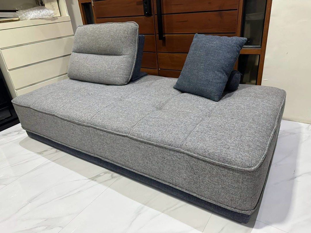 NITORI SOFABED FREELY ‼️ (Category: Announcements) located in Manila. Submitted by nanzkie_2015 (Listing ID 1463981224, Image 3). Description: Nitori Sofabed Freely *movable backrest *good condition W38in x D75in x H15in.