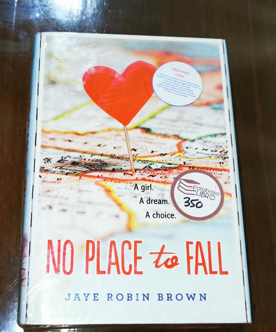 No Place to Fall by Jaye Robin Brown (Hardcover) (Category: Storybooks) located in Iloilo. Submitted by k8sonlineph (Listing ID 1463962190, Image 1). Description: PRELOVED HARDCOVER Publisher ‏ : ‎ HarperTeen Language ‏ : ‎ English Hardcover ‏ : ‎ 368 pages ISBN-10 ‏ : ‎ 0062270990 ISBN-13 ‏ : ‎ 978-0062270993 Reading age ‏ : ‎ 14 - 17 years Grade level ‏ : ‎ 9 - 12 Dimensions ‏ : ‎ 1.5 x 5.4 x 8.3 inches Amber Vaughn is a good girl. She sings so