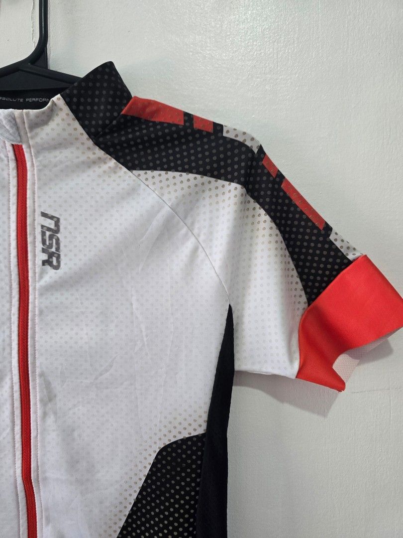 NSR Cycling Jersey (Category: Activewear) located in Abuyog. Submitted by rmrtabs (Listing ID 1463952935, Image 2). Description: Nsr cycling jersey Asia - medium EU - Small Can fit mens asia small Bnew with tag Color may vary due to lighting. Item is in Abuyog and Tacloban. Shipping is available via j&t. Note: All jerseys are pre-owned. Please expect normal signs of use and minor wear. Any significant flaws or issues will be clearly stated in the