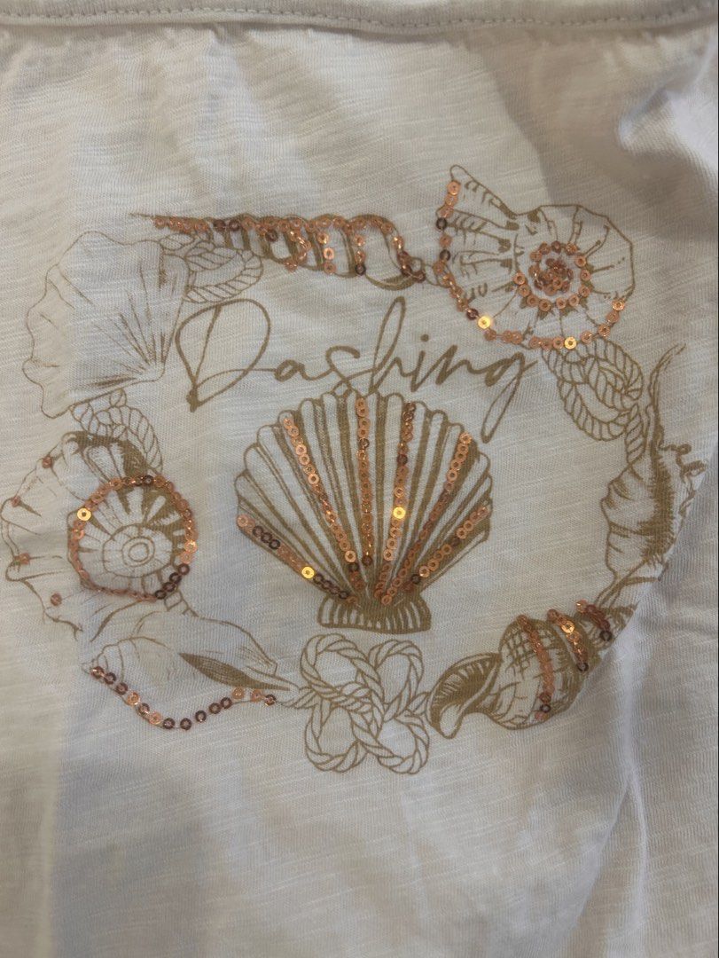 off shoulder beige beach shirt summer top (Category: Others Tops) located in Paranaque City. Submitted by bruised_soup (Listing ID 1464095469, Image 3). Description: cut tag since itchy rfs: decluttering mop: gcash / bank transfer mod: jnt / lalamove -> payment first before shipment -> sf shouldered by buyer -> first to pay gets the item -> no cancellations/returns 🏷️ y2k top, y2k baby tee, vintage baby tee, fitted top, cropped top, graphic tee,