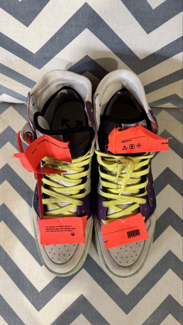 Off-White Off Court Purple 3.0 (Category: Sneakers) located in Pasig City. Submitted by joztselling (Listing ID 1463951573, Image 2). Description: Bought in archive store Purchased in 2022 Comes with box.