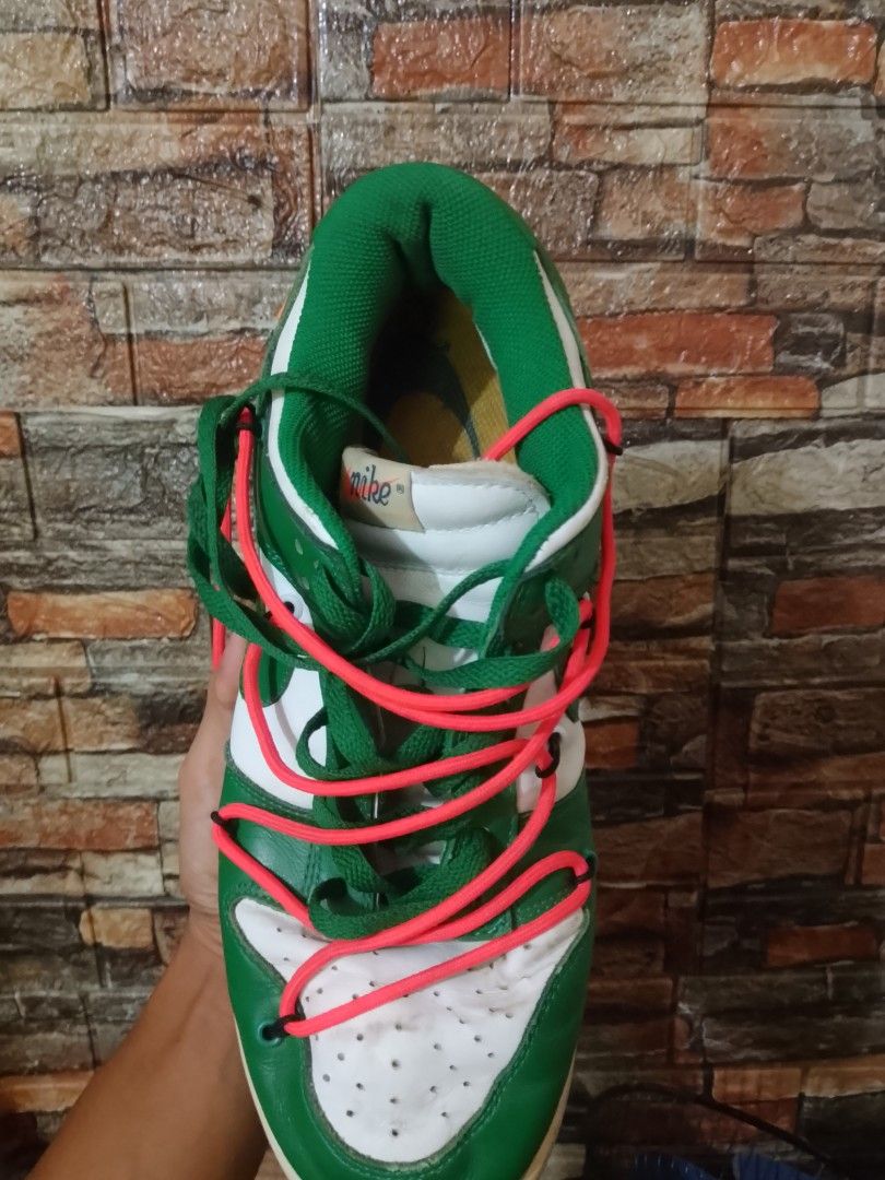 Off-White x Nike Dunk Low "Lot 47" Green White (Category: Sneakers) located in Manila. Submitted by lux2relax (Listing ID 1463994172, Image 3). Description: - Authentic Off-White x Nike Dunk Low - Colorway: Green and White - Limited Edition: Lot 47 of 50 - Signature Off-White details: zip tie and text - Comes with extra laces - Ideal for sneaker collectors and enthusiasts.