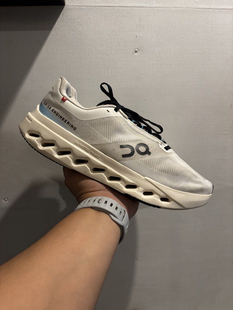 On Running Cloudsurfer Next “Ivory Dev” (Category: Sneakers) located in Valencia. Submitted by bukidthrift (Listing ID 1464070373, Image 1). Description: AUTHENTIC/ORIGINAL ☑️ SIZE 10 US | 9.5 UK | 44 EUR | 28 CM EXCELLENT CONDITION NOTE: THRIFTED PAIR ONLY. PLEASE MANAGE YOUR EXPECTATIONS. PAYMENT FIRST ✅ NO COD/COP ❌ MOP - GOTYME BANK/GCASH 💳 BUKIDNON MINDANAO LOC 📍.