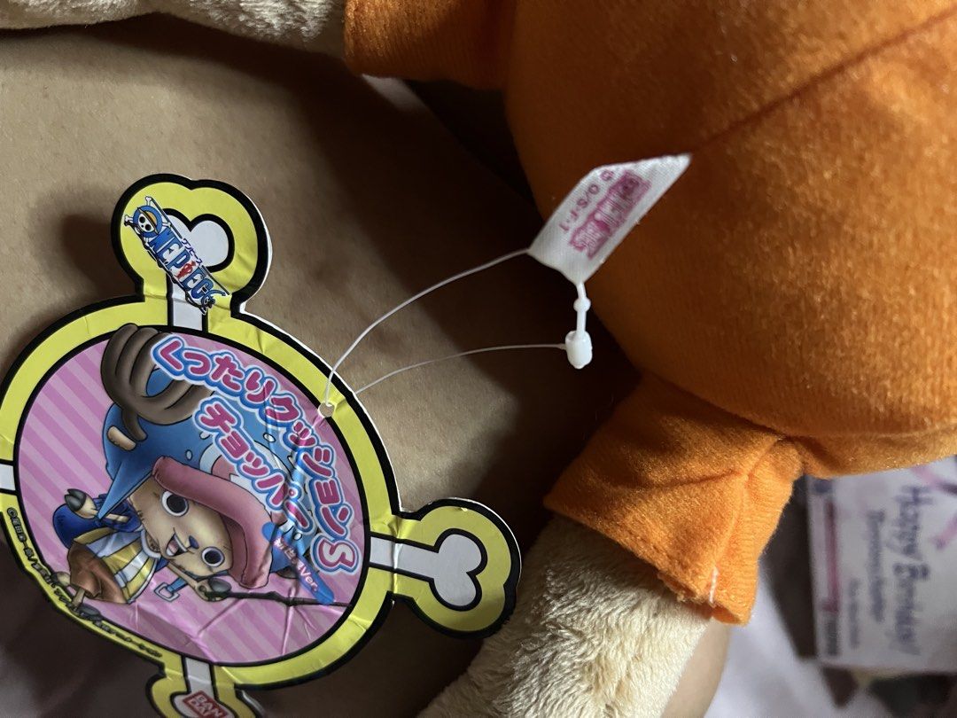 One Piece Chopper Plush Toy Bandai (Category: Plushies & Soft Toys) located in Bulacan. Submitted by haven_plushie_dolls.888 (Listing ID 1464077291, Image 3). Description: - Super cute Chopper plush from One Piece - Original tags still attached - Great for any One Piece fan - Perfect for display or cuddling.