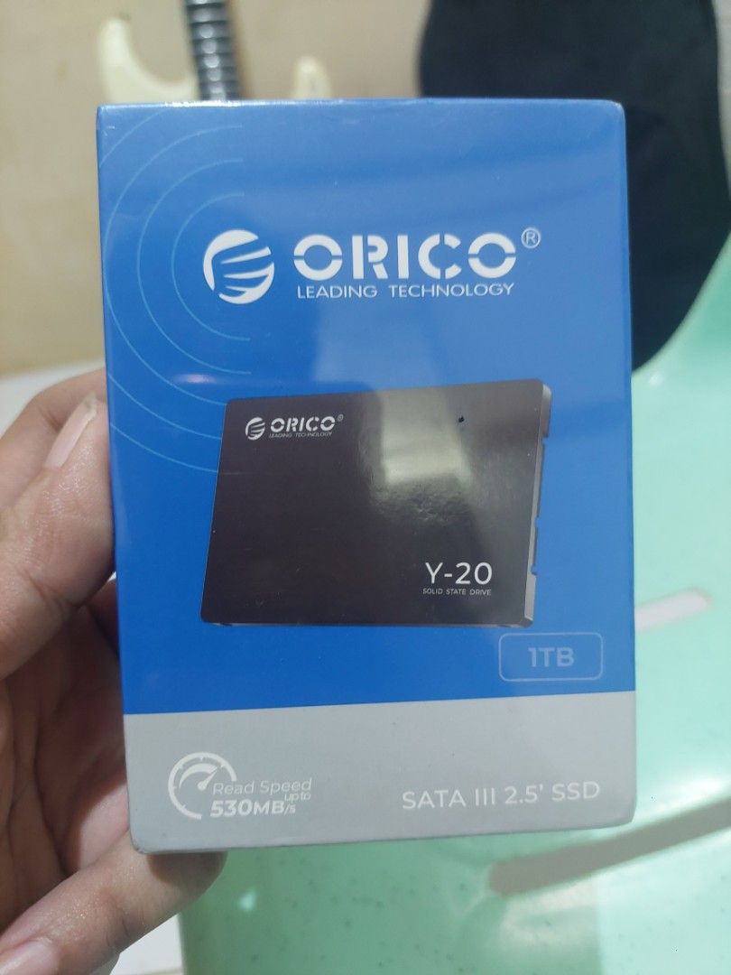Orico 1tb 2.5 SATA SSD Brandnew (Category: Computer Parts) located in Pasig City. Submitted by masterkevinkarl (Listing ID 1464101145, Image 1). Description: Orico 1tb 2.5 SATA SSD Brandnew Brandnew, Sealed Pickup or lalamove, Cainta.