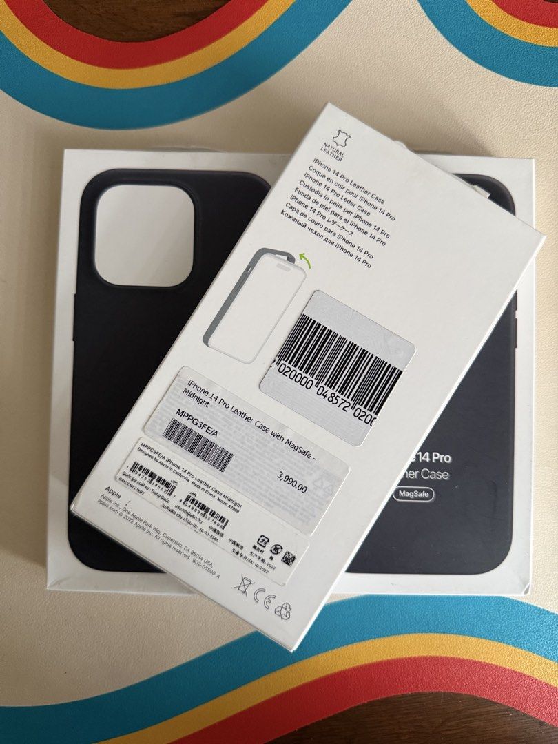 Original Apple Leather MagSafe Case for iPhone 14 Pro (Category: Cases & Sleeves) located in Manila. Submitted by razelysonn (Listing ID 1464004973, Image 3). Description: Fixed price limited stocks only :) 1,499 EACH Location: Binondo .